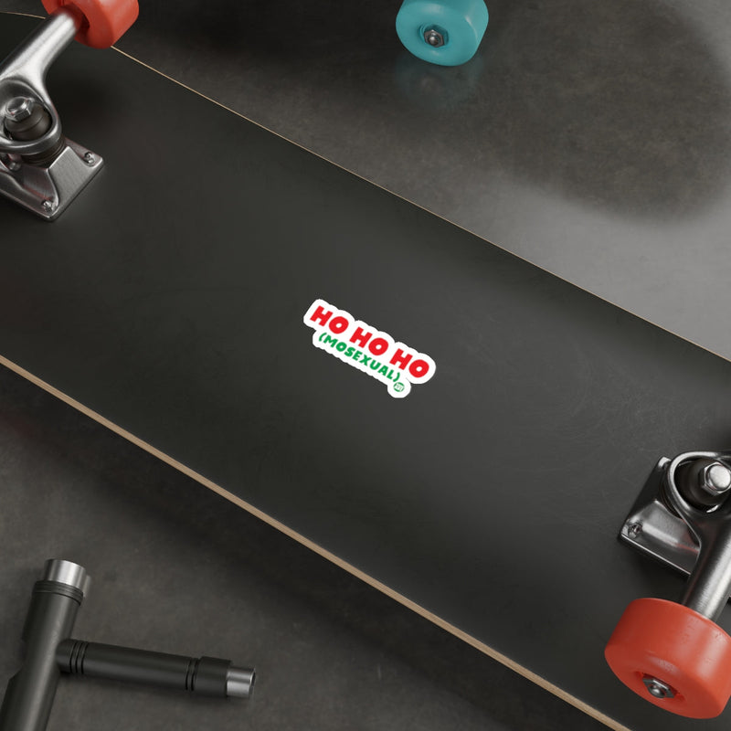 Load image into Gallery viewer, Ho Ho Ho (Mosexual) Skateboard Sticker Deck Sticker
