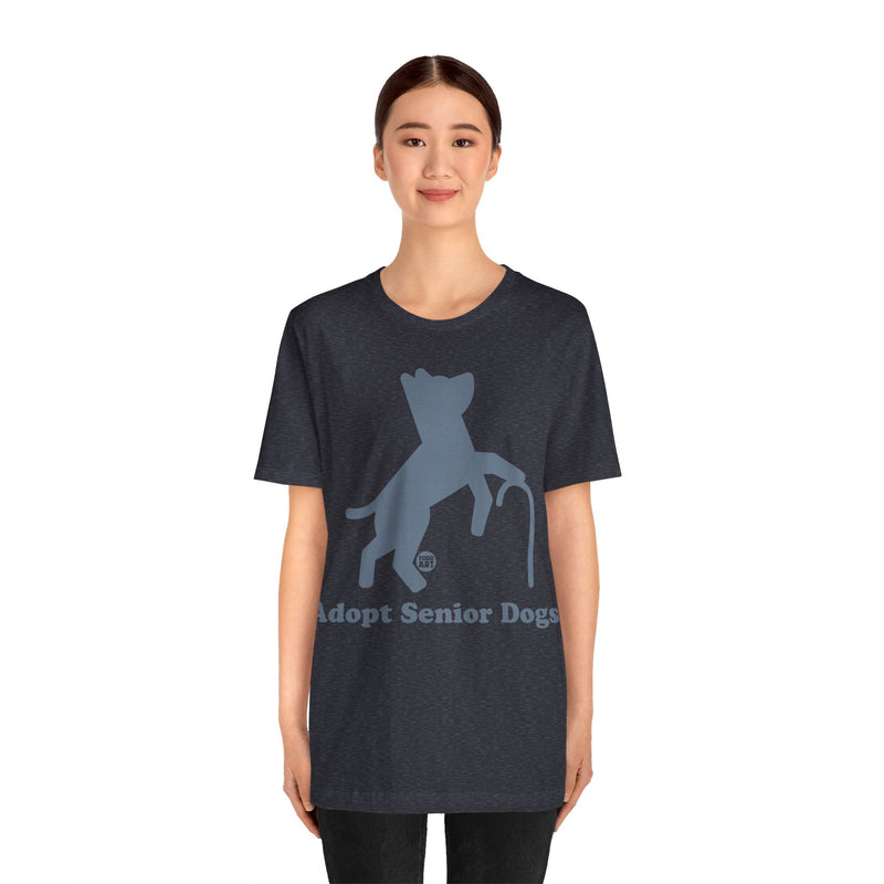 Load image into Gallery viewer, Adopt Senior Dogs Unisex Jersey Short Sleeve Tee
