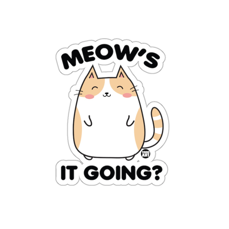 Load image into Gallery viewer, Cute Meow's It Going Cat Design Sticker
