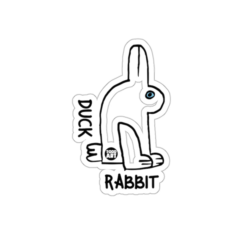 Load image into Gallery viewer, Duck Rabbit Optical Illusion Sticker
