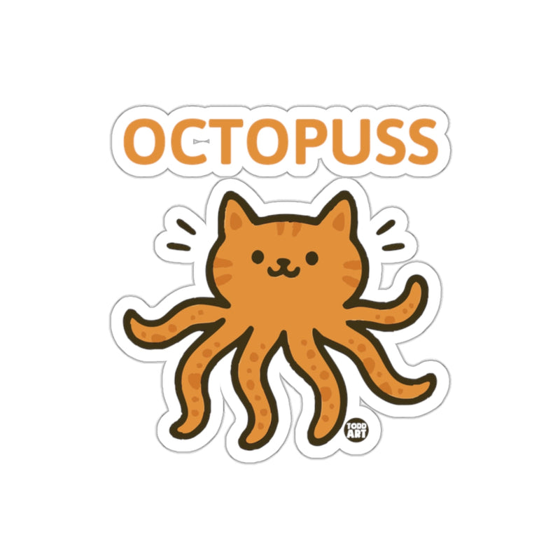 Load image into Gallery viewer, Cute Octopuss a Cat Octopus Hybrid Illustration sticker
