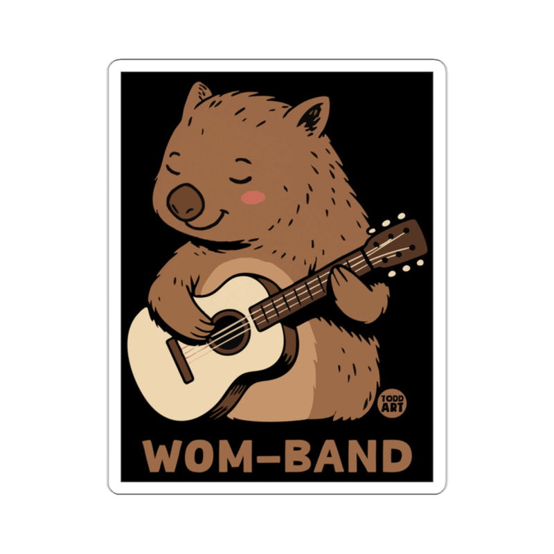 Load image into Gallery viewer, Wom-Band Cute Wombat Playing Guitar Art Print
