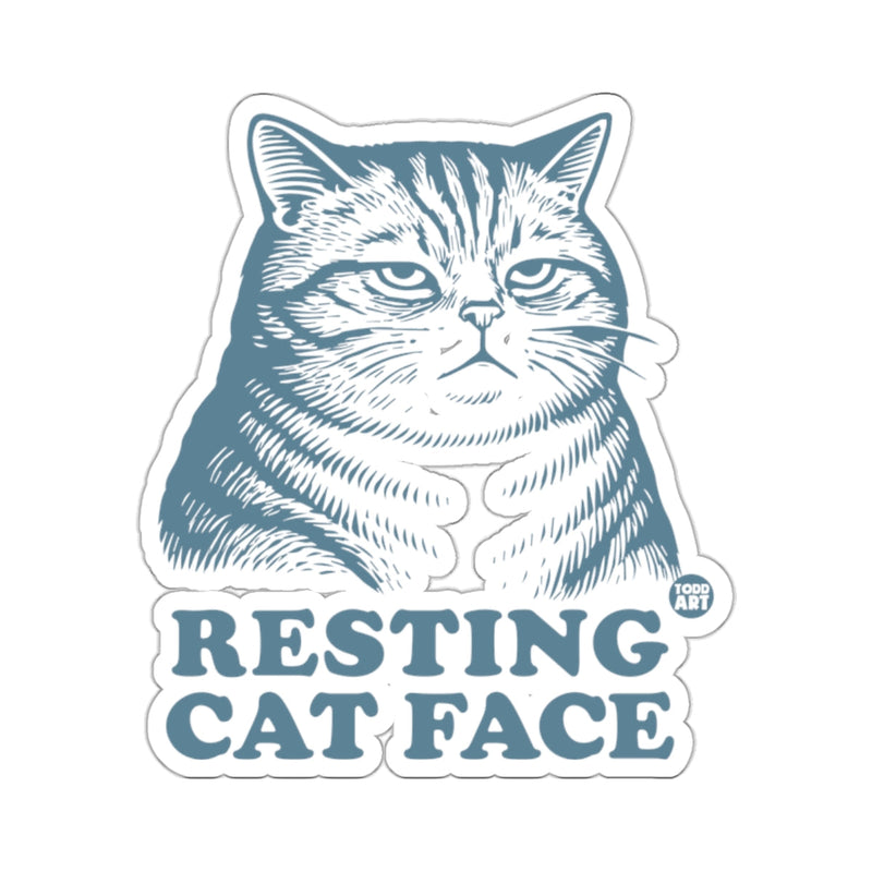 Load image into Gallery viewer, Resting Cat Face Funny Grumpy Animal Design 
