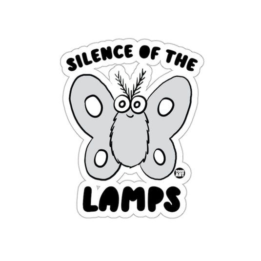 Silence of the Lamps Funny Moth Sticker