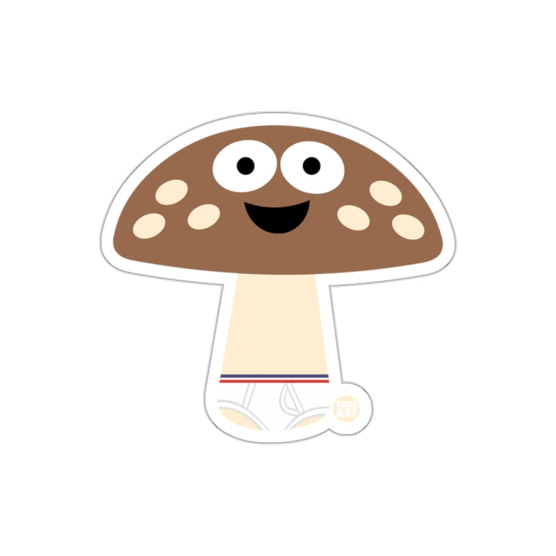 Load image into Gallery viewer, Happy Mushroom with Underpants Cartoon Sticker
