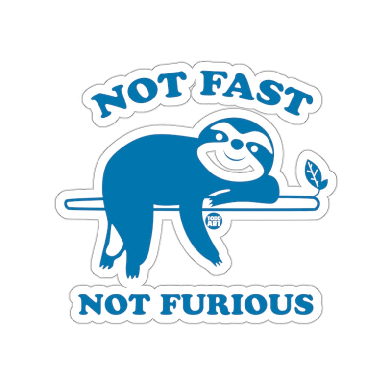 Load image into Gallery viewer, Not Fast Not Furious Sloth Todd Art Funny Animal sticker
