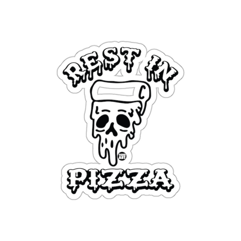 Load image into Gallery viewer, Rest In Pizza Skull Food Art Graphic Image sticker
