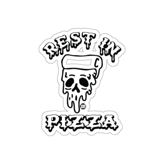 Rest In Pizza Skull Food Art Graphic Image sticker