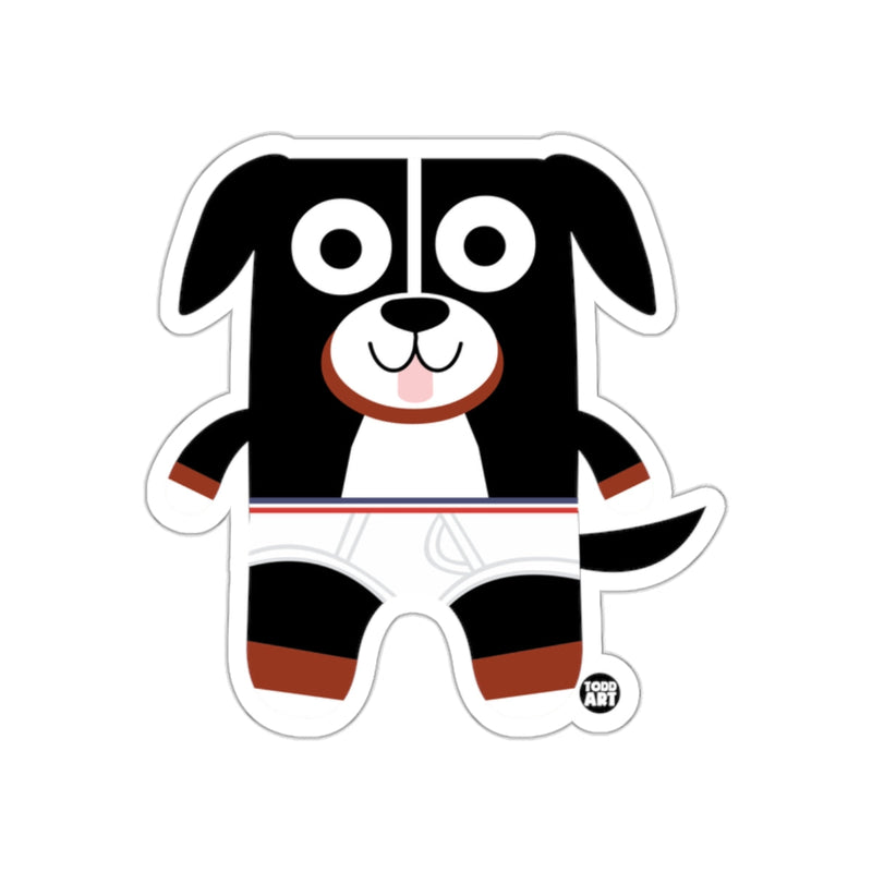 Load image into Gallery viewer, Cute Cartoon Black and White Dog Sticker
