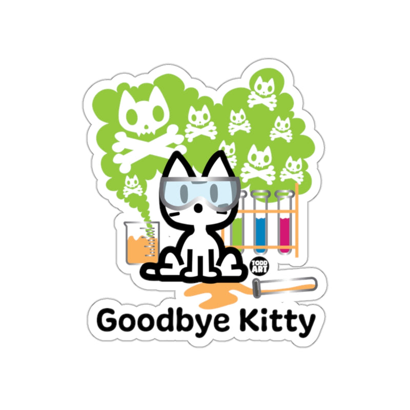 Load image into Gallery viewer, Goodbye Kitty Sticker for Science Enthusiasts Gifts

