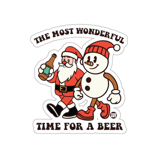 The Most Wonderful Time for a Beer Sticker