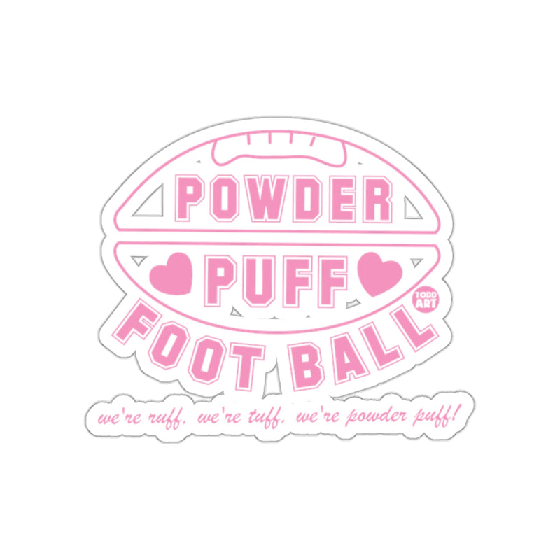 Load image into Gallery viewer, Powder Puff Football Design Great for a Sports Fan sticker
