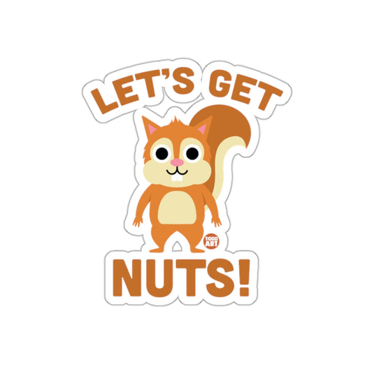 Let's Get Nuts Squirrel Graphic from Todd Art sticker