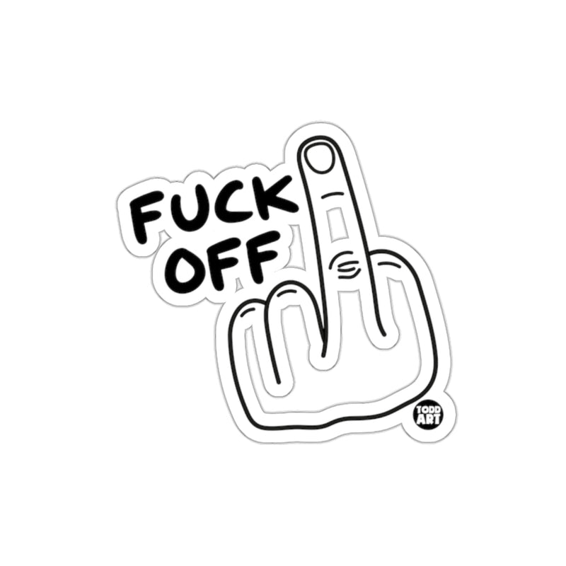 Load image into Gallery viewer, FUCK OFF Middle Finger Graphic Art Sticker
