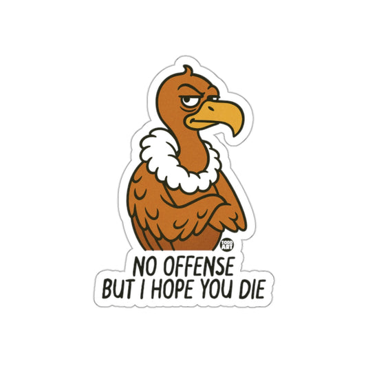 Funny No Offense Bird Sticker for Decoration