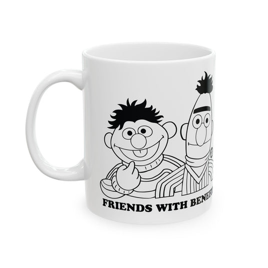 Friends With Benefits Mug, Funny Mugs for Him, Sarcastic Mens Mug, Funny Coffee Mug Men