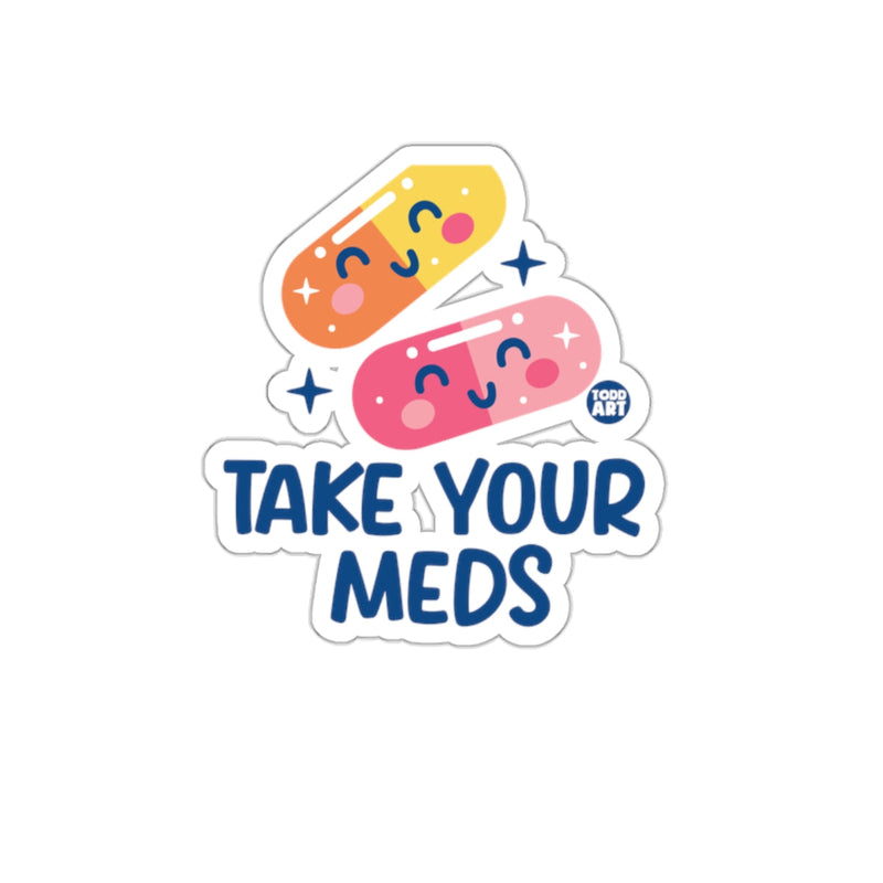 Load image into Gallery viewer, Take Your Meds Cute Pill Characters Sticker
