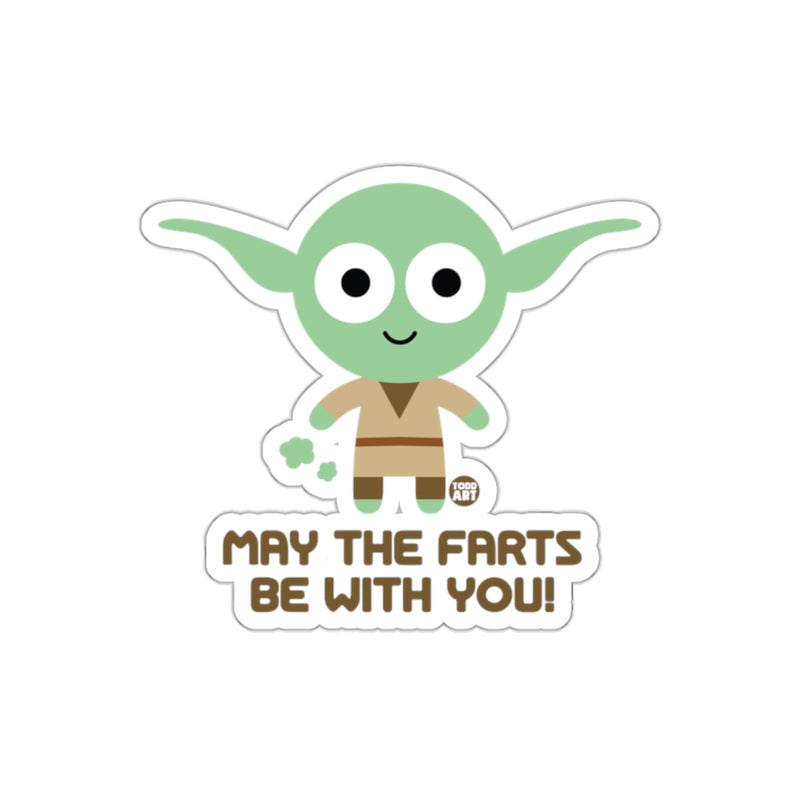 Load image into Gallery viewer, May the Farts Be With You Funny Sticker
