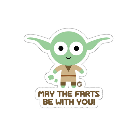 May the Farts Be With You Funny Sticker