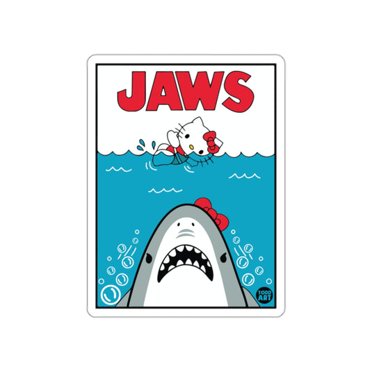 Parody of Jaws Featuring Hello Kitty Todd Art sticker