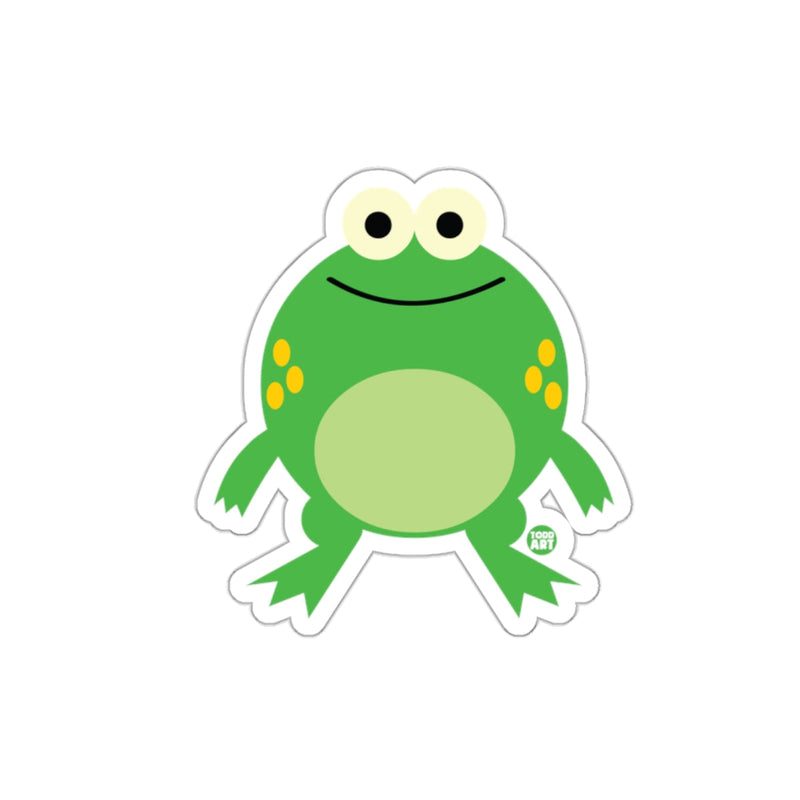 Load image into Gallery viewer, Cute Green Frog with Yellow Spots Sticker
