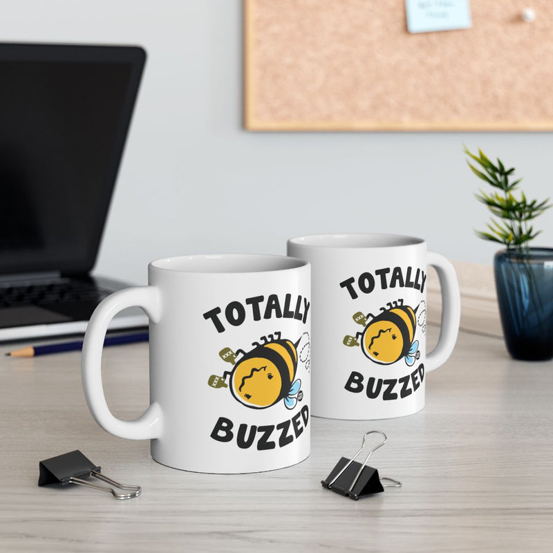 Load image into Gallery viewer, Totally Buzzed Bee Design Coffee Mug Set
