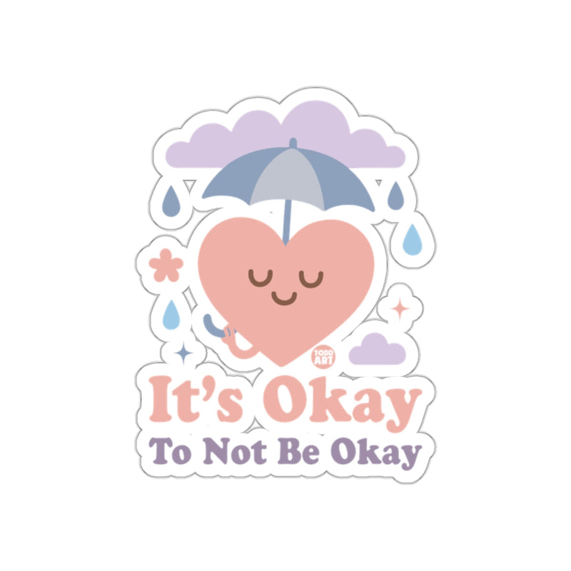 Load image into Gallery viewer, It's Okay To Not Be Okay Heart and Umbrella Sticker
