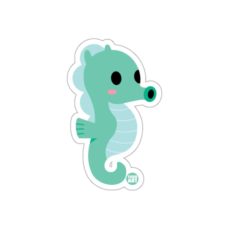 Load image into Gallery viewer, Cute Cartoon Seahorse Sticker Fun Animal Design Sticker
