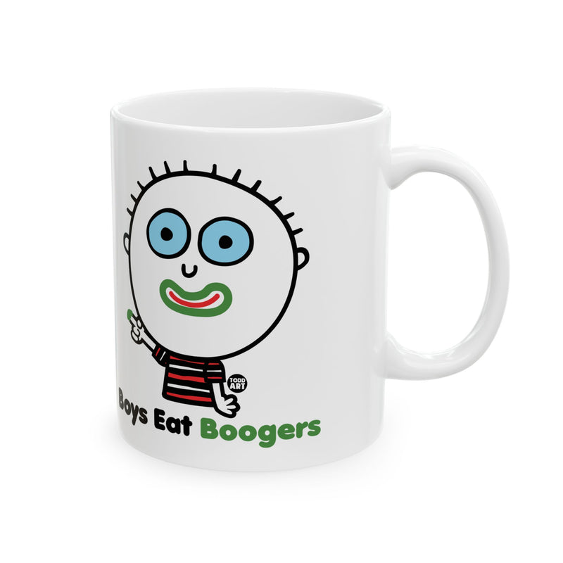 Load image into Gallery viewer, Boys Eat Boogers Coffee Mug, Funny Boys Are Stupid Mug
