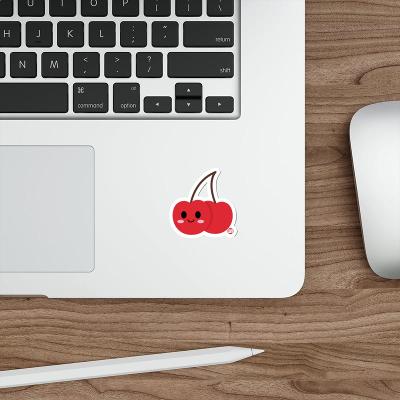 Load image into Gallery viewer, Cute Smiling Cherry Sticker For Laptops And Notebooks
