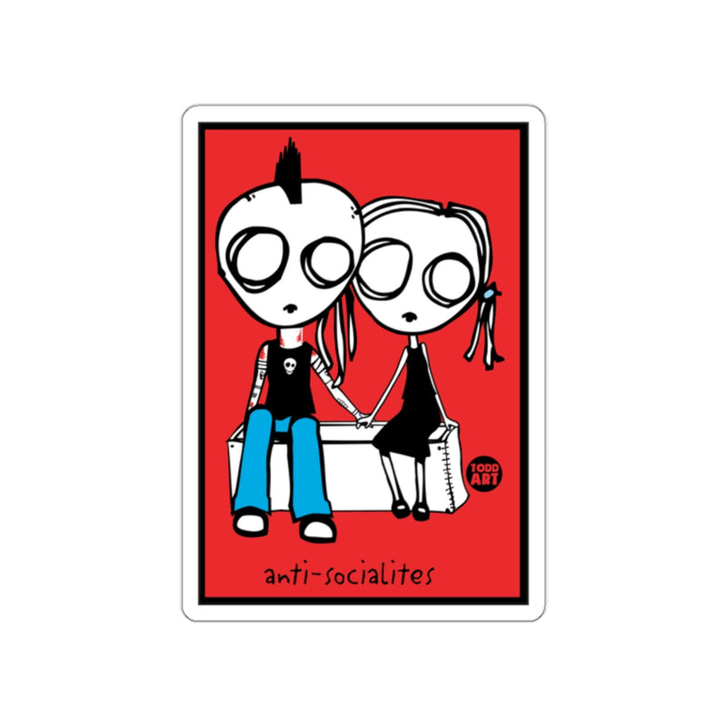 Load image into Gallery viewer, Anti-Socialites Punk Couple Artwork Poster
