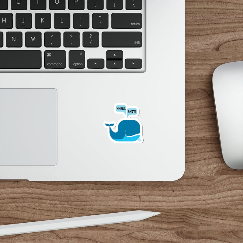 Load image into Gallery viewer, Whale Shit Cute Minimalist Laptop Keyboard Sticker
