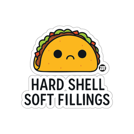 Hard Shell Soft Fillings Sticker Cute Taco Graphic