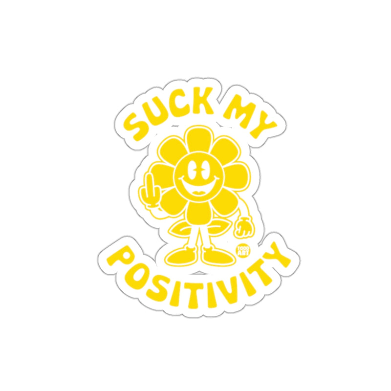 Load image into Gallery viewer, Suck My Positivity Cartoon Flower Funny sticker
