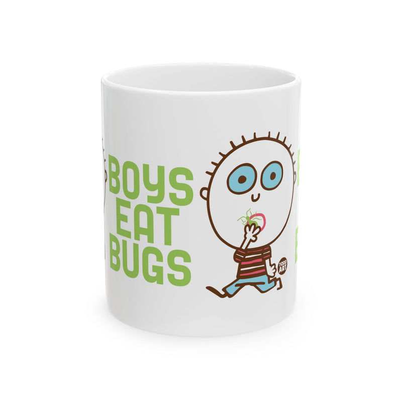 Load image into Gallery viewer, Boys Eat Bugs Coffee Mug, Funny Boys Are Stupid Mug
