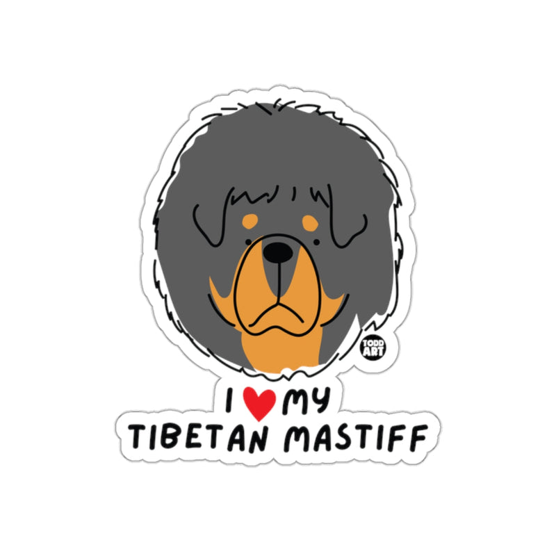 Load image into Gallery viewer, I Love My Tibetan Mastiff Sticker Cute Artwork Design
