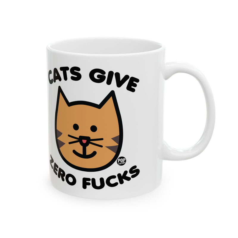 Load image into Gallery viewer, CATS GIVE ZERO Fucks 11oz Mug
