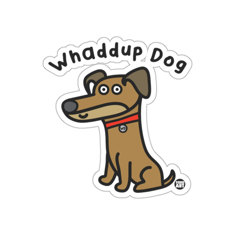 Load image into Gallery viewer, Whaddup Dog Cartoon Graphic Sticker for Fun Decor
