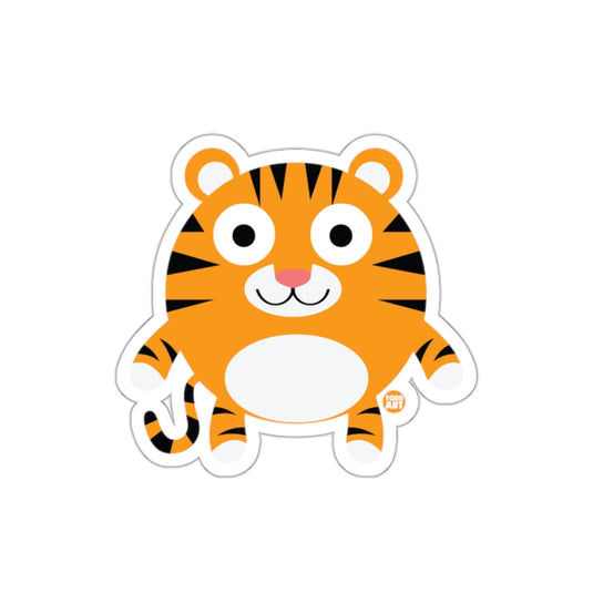 Cute Cartoon Tiger with Happy Face Sticker Product