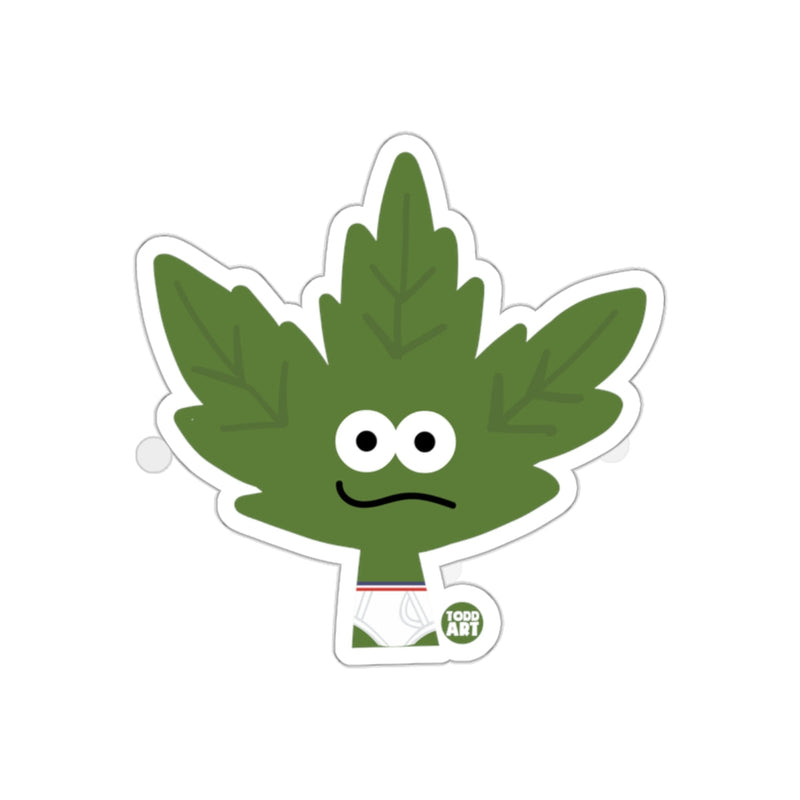Load image into Gallery viewer, Funny Cartoon Green Leaf Character Todd Art Sticker
