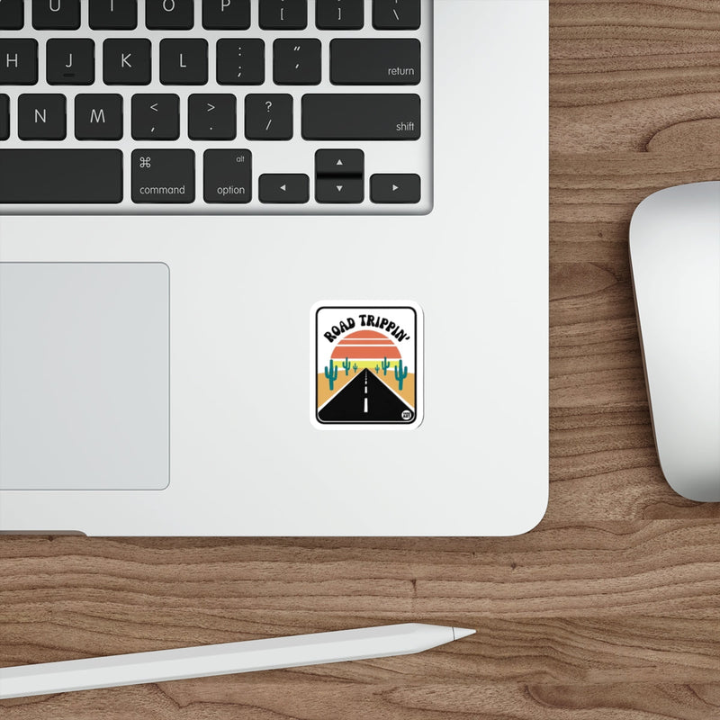 Load image into Gallery viewer, Road Trippin' Sticker for Travel Enthusiasts Adhesive
