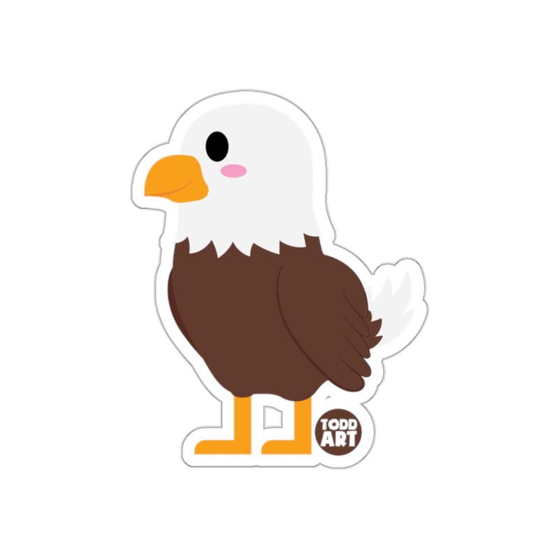 Load image into Gallery viewer, Cute Cartoon Bald Eagle Drawing Todd Art Sticker
