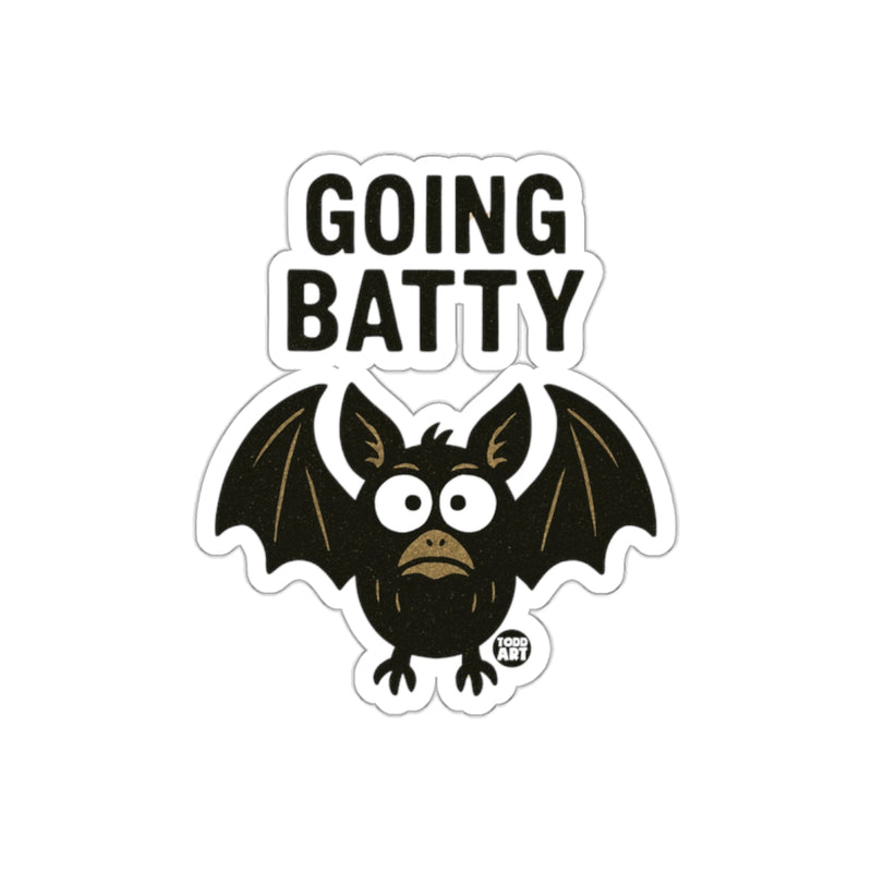 Load image into Gallery viewer, Going Batty Sticker with Cute Cartoon Design
