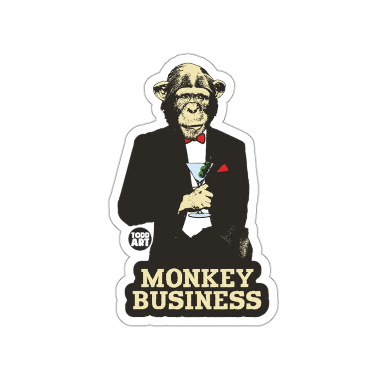 Load image into Gallery viewer, Monkey Business Suit Graphic Novelty Sticker
