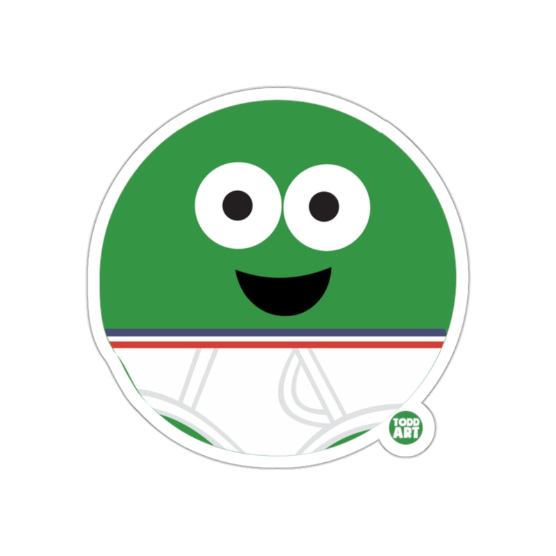 Load image into Gallery viewer, Cute Green Smiley Face Sticker with Striped Pants
