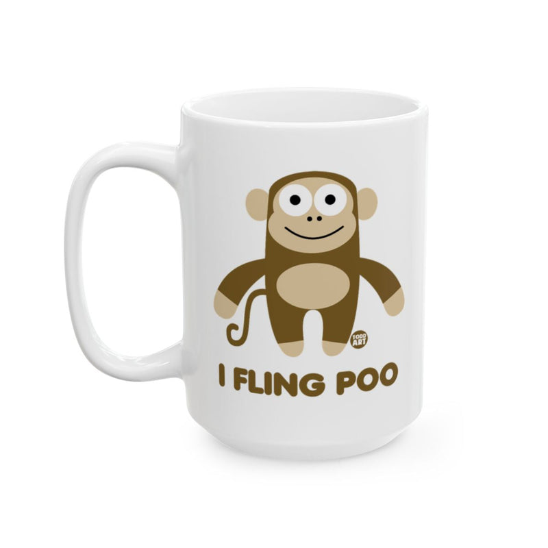 Load image into Gallery viewer, Funny Monkey I Fling Poo Mug for Coffee Lovers
