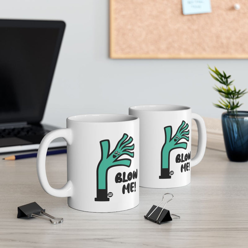 Load image into Gallery viewer, Blow Me Wacky Inflatable Tube Guy Coffee Mug

