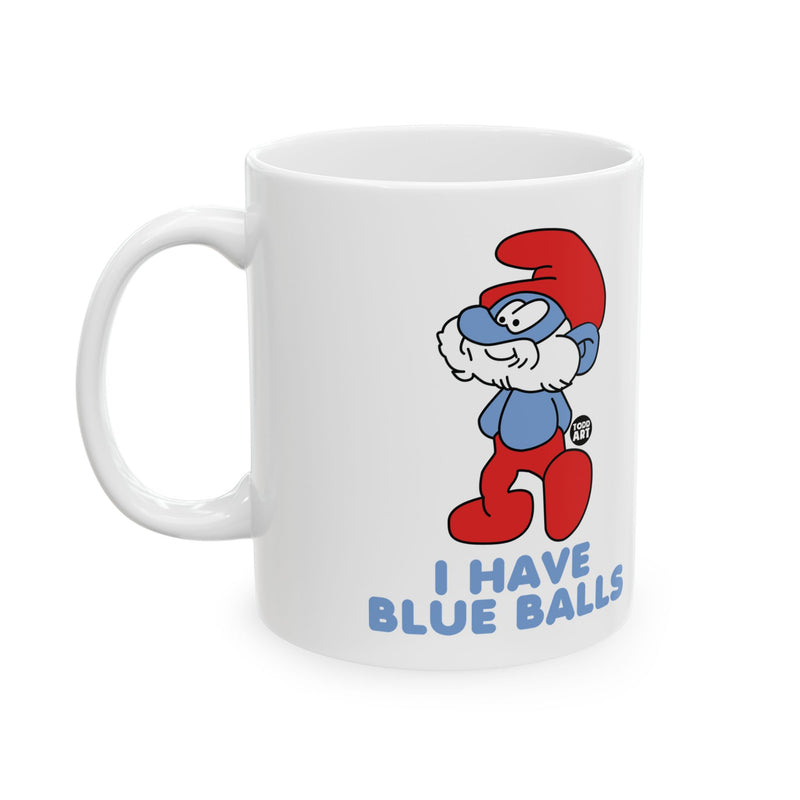 Load image into Gallery viewer, Blue Balls Smurf Coffee Mug, Funny Smurf Mug
