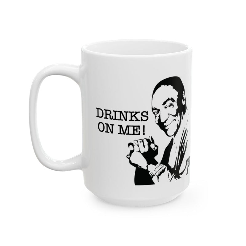 Load image into Gallery viewer, Drinks On Me! Classic White Coffee Mug
