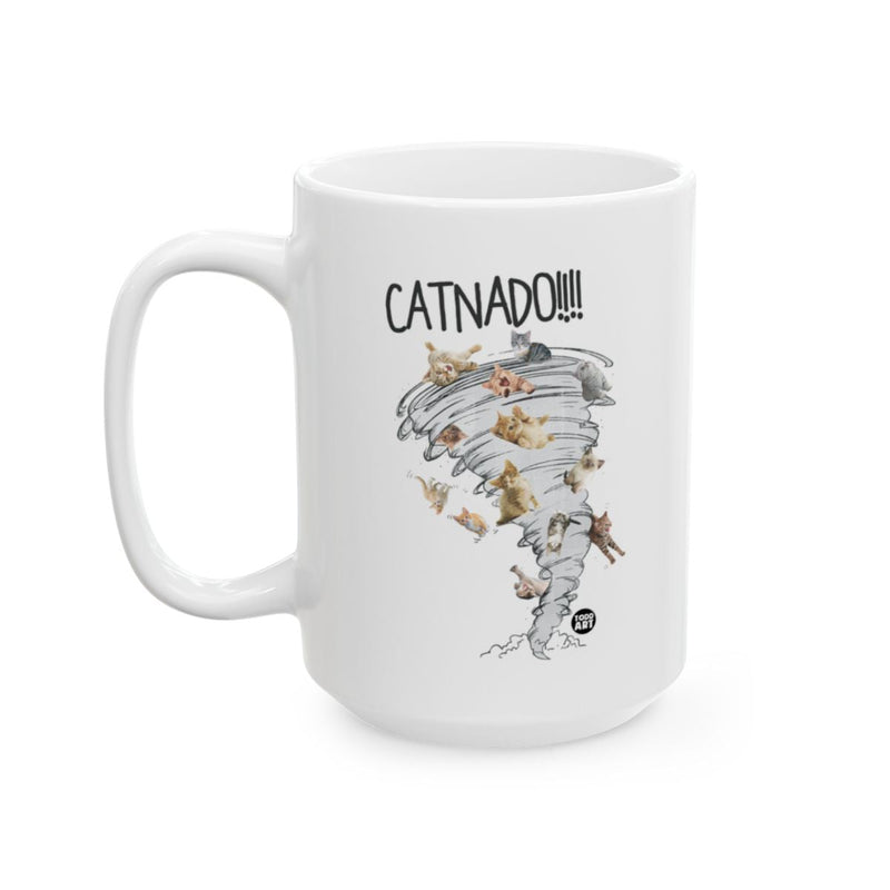 Load image into Gallery viewer, Catnado Fun Cat Lovers White Mug
